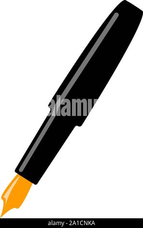 Pocket pen, illustration, vector on white background. Stock Vector