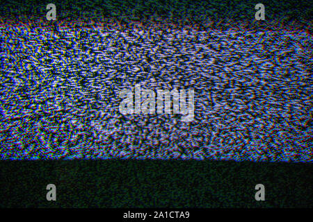 Glitch style, Abstract LED screen glitch pattern background. Stock Photo