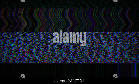 Glitch style, Abstract LED screen glitch pattern background. Stock Photo