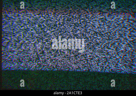 Glitch style, Abstract LED screen glitch pattern background. Stock Photo