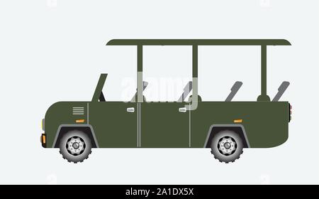 Green off road safari travel Vector Stock Vector Image & Art - Alamy