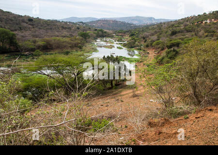 Umgeni river flowing through the valley of a thousand hills in kwazulu-natal, south africa Stock Photo