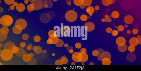 Orange circular bokeh abstract background. Stock Photo