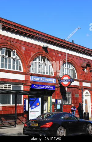 Chalk Farm underground station, Adelaide Road, Camden, London, England ...