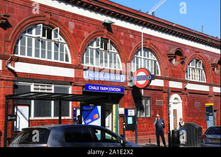 Chalk Farm underground station on London's Northern Line, the nearest ...