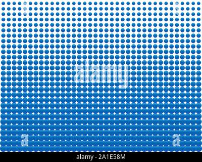 Halftone, circles, dots, transition pattern. Vector illustration. Stock Vector