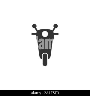 Motorbike, motorcycle icon. Vector illustration, flat design. Stock Vector