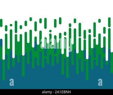 Halftone transition pattern background. Irregular rounded lines. Vector illustration. Stock Vector