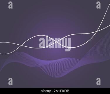 Abstract digital landscape with flowing particles. Cyber or technology background Stock Vector