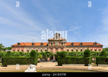 Front view, Parliament de Catalunya, Catalan Parlament, Barcelona, Spain Stock Photo