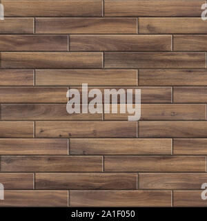 Seamless texture of striped wooden parquet. High resolution pattern of dark wood Stock Photo
