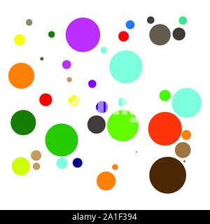 Random dots, circles pattern. Pontillist / screntone /  half-tone  graphic element Stock Vector