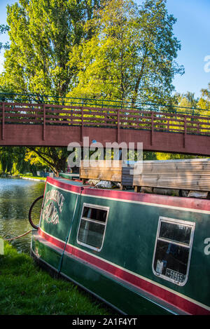Front of Narrowboat - Berkhamsted Stock Photo