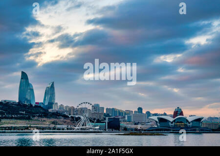 Baku boulevard Stock Photo