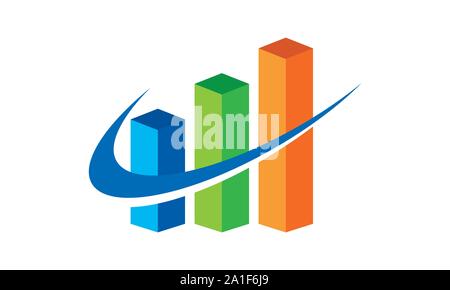 Financial Accounting Logo, Financial Advisers Logo Design Template Vector Icon, Modern Finance Business logo, Financial Stock Exchange Market Stock Vector