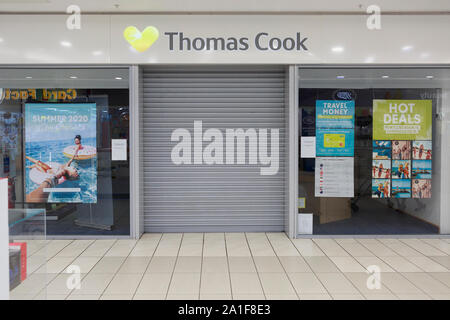Edinburgh, Scotland. 26 September. 2019. Thomas Cook shop close in UK as Thomas Cook announced  21 stores across UK closed. Pako Mera/Alamy Live News. Stock Photo