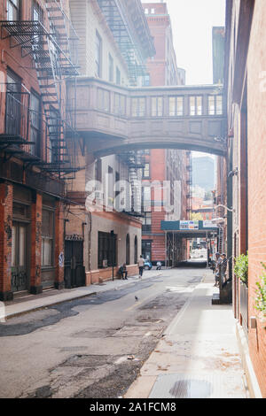 NYC, New York,/United States - Sept, 25, 2019: View of City Streets in Tribeca Neighborhood of New York City Stock Photo