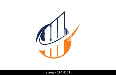 Financial Accounting Logo, Financial Advisers Logo Design Template Vector Icon, Modern Finance Business logo, Financial Stock Exchange Market Stock Vector