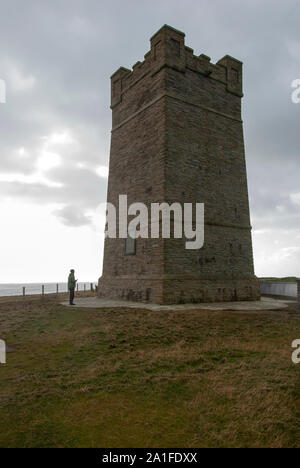 Field Marshall Earl Kitchener of Khartoum Memorial Tower Marwick Head Dounby West Mainland Orkney Isles Scotland United Kingdom north west aspect of 1