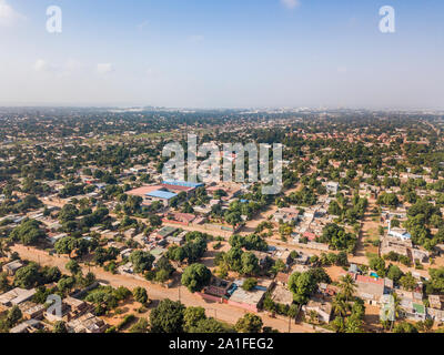 Aerial view of Matola, suburbs of Maputo, capital city of Mozambique, Africa Stock Photo