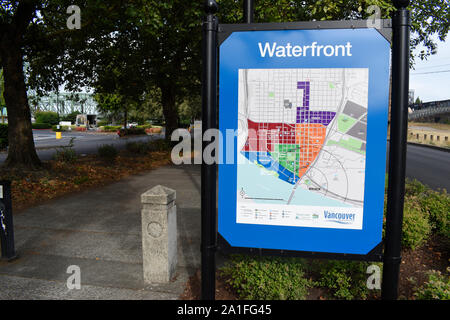 Map of Vancouver, Washington Stock Photo - Alamy