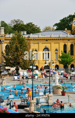 Szechenyi Thermal Baths, Budapest. Hungary Stock Photo