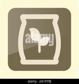 Fertilizer icon. Garden sign. Graph symbol for your web site design, logo, app, UI. Vector illustration, EPS10. Stock Vector