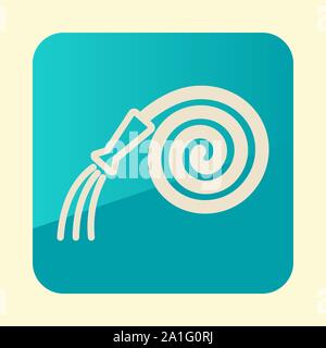 Garden Hose icon. Garden sign. Graph symbol for your web site design, logo, app, UI. Vector illustration, EPS10. Stock Vector