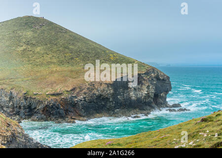 Stunning coastal scenery at Chapel Porth on the St Agnes Heritage coast in Cornwall, England, UK. Stock Photo