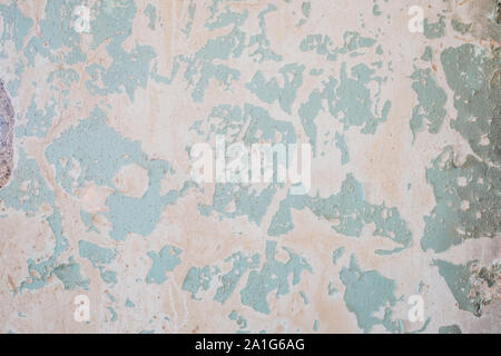 old wall texture, vintage background with peeled paint Stock Photo
