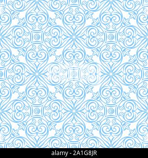 Italian ceramic tile pattern. Ethnic folk ornament. Stock Vector