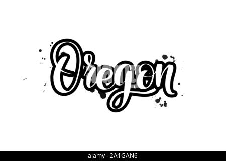 Vector calligraphy illustration isolated on white background Stock Vector