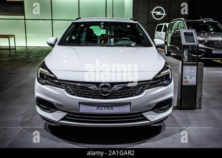 Frankfurt, Germany, Sep 2019: OPEL ASTRA at IAA, Astra K, compact small  family car manufactured by Opel Stock Photo - Alamy
