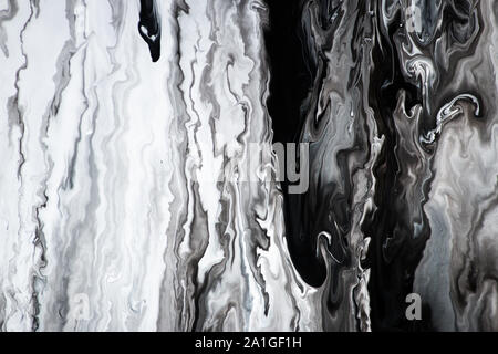 Black and white marble texture abstract background, simple minimal natural luxury design, ink paint, marble background pattern Stock Photo