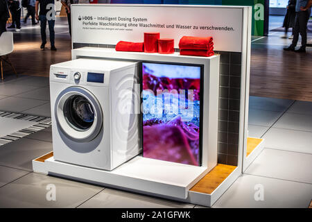 Berlin Germany Sep 2019 Bosch washing machines tumble dryers