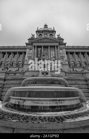 National museum in Prague Stock Photo