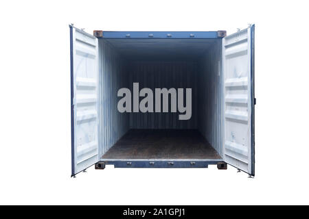 Containers, containers, containers, doors, clipping doors, white background Stock Photo