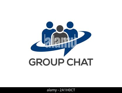 Chat Icon in trendy flat style isolated on grey background. Speech bubble symbol for your web site design, logo, app, UI. Vector illustration, Stock Vector