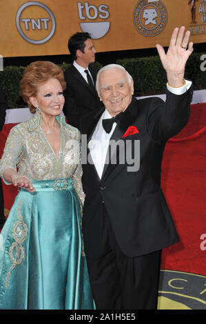 LOS ANGELES, CA. January 30, 2011: Ernest Borgnine & wife Tova Borgnine at the 17th Annual Screen Actors Guild Awards at the Shrine Auditorium. © 2011 Paul Smith / Featureflash Stock Photo