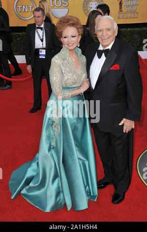 LOS ANGELES, CA. January 30, 2011: Ernest Borgnine & wife Tova Borgnine at the 17th Annual Screen Actors Guild Awards at the Shrine Auditorium. © 2011 Paul Smith / Featureflash Stock Photo