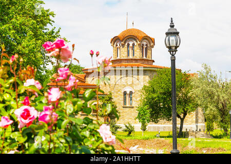 St. Lydia first European Christian, baptistry church in Lydia, Philippi, Greece Stock Photo