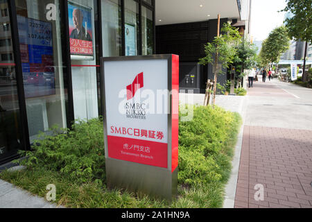 Sumitomo Mitsui Banking Corporation Smbc Toranomon Branch In Tokyo Photo By Stanislav Kogiku Sopa Images Sipa Usa Stock Photo Alamy