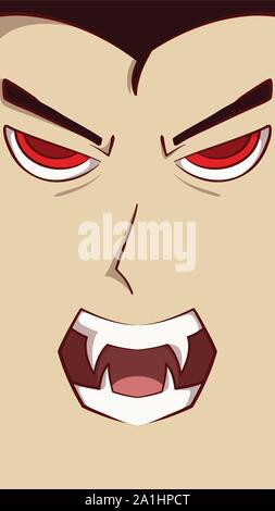 vampire card background vector illustration can use for halloween banner social media feed and story Stock Vector