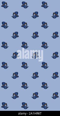 grim reaper vector pattern illustration for halloween banner also can use for media social feed or story background Stock Vector