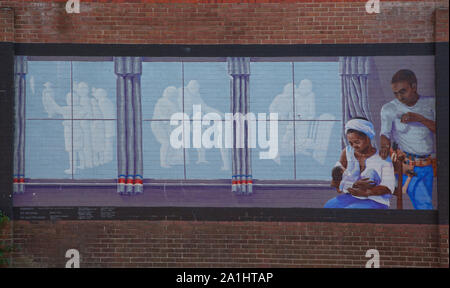 Murals in the Anacostia neighborhood of SE, Washington, D.C Stock Photo