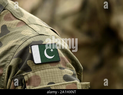 Pakistan Army Concept, Pakistan Flag Identification Dog Tags On Stock 