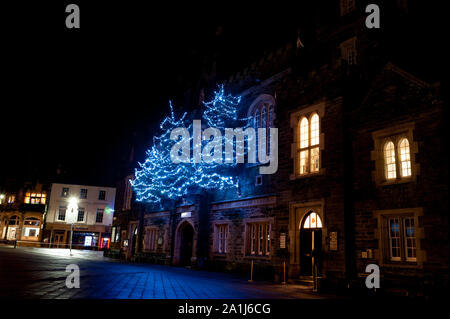 Tavistock Town Hall and Bedford Square, Tavistock, Devon Stock Photo