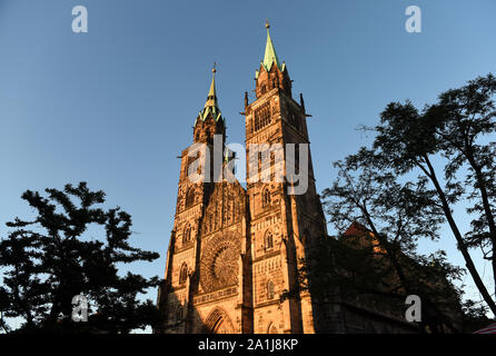 St. Lorenz Church (St. Lorenz Kirche) in Nuremberg, Bavaria, Germany Stock Photo