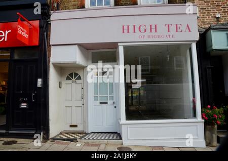 empty and closed down businesses and shops in north london england UK Stock Photo