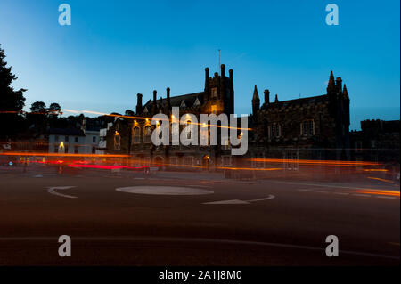 Tavistock Town Hall and Bedford Square, Tavistock, Devon Stock Photo